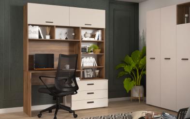 Biblioteca + birou Diel Next Biblioteca + birou, L150 B50 H188 cm